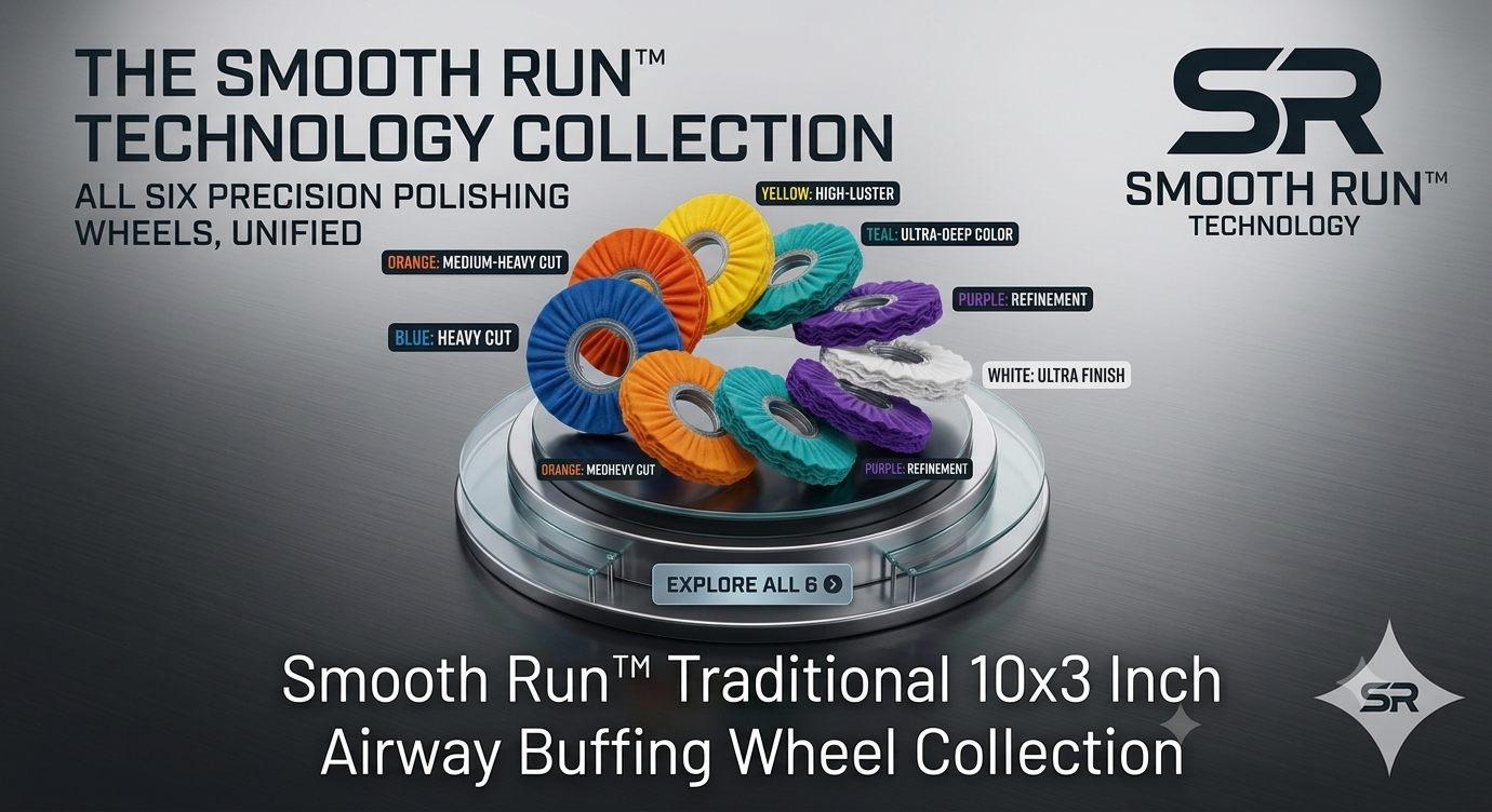 Traditional Airway Buffing Wheel 10x3 Smooth-Run Technology™