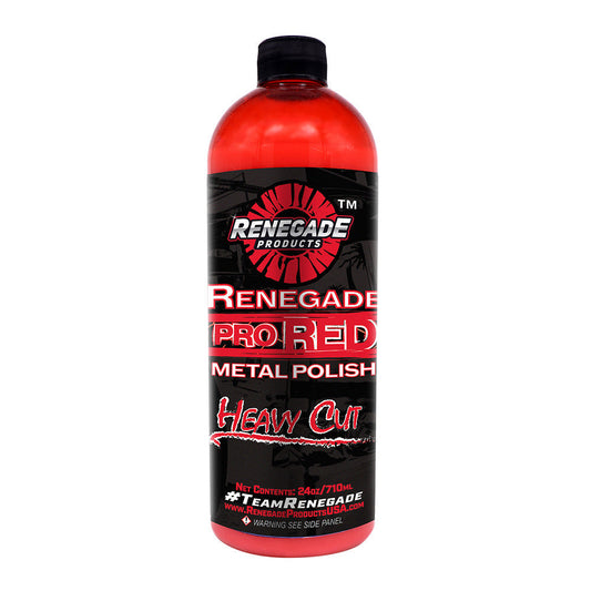 Renegade Rebel Pro Red heavy cut metal polish 24 oz