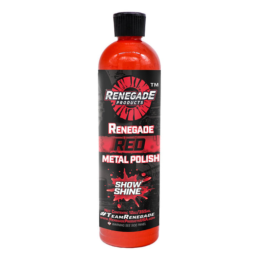 Renegade Rebel Red Show Shine liquid metal polish 12 oz