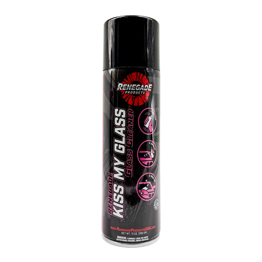 Renegade Kiss My Glass aerosol glass cleaner 13 oz