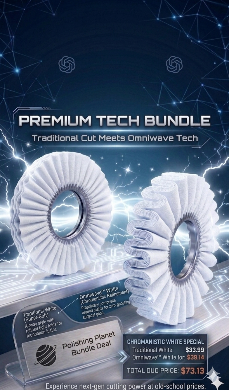 The Chromanistic White Ultimate Show-Shine Pair: Traditional & Omniwave™ Combo