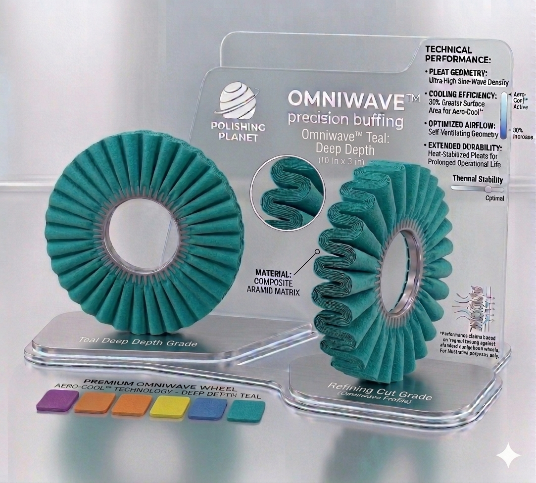Polishing Planet 10-Inch Omniwave™ [Teal] Deep Depth - Composite Aramid Matrix