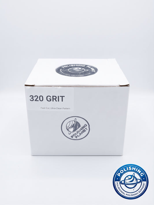 320 Grit Hook & Loop Sanding Discs (5" & 6") | Elite Series Aluminum Oxide Sandpaper for Metal & Aluminum