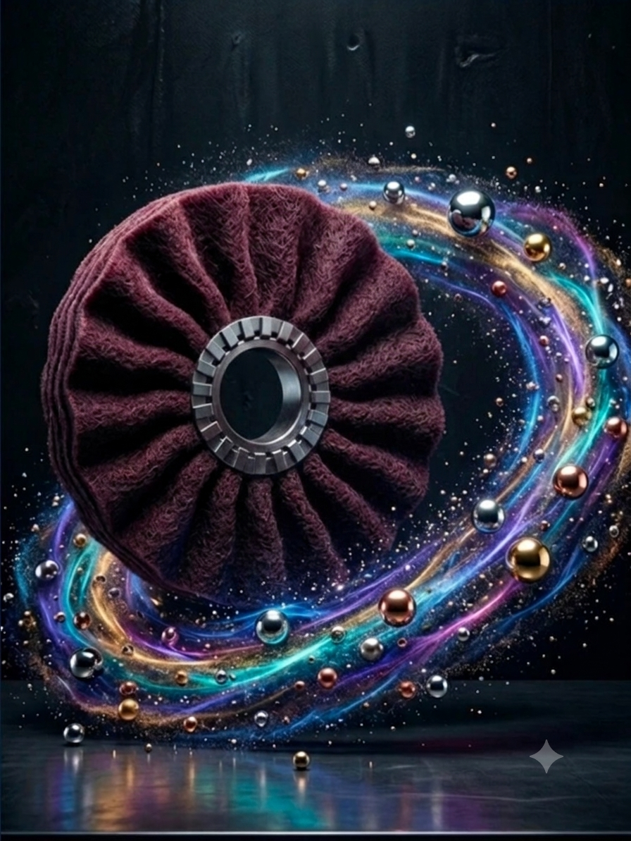 Polishing Planet 10" x 3" Monolith™ 4-Ply Satin Airway Buffing Wheel