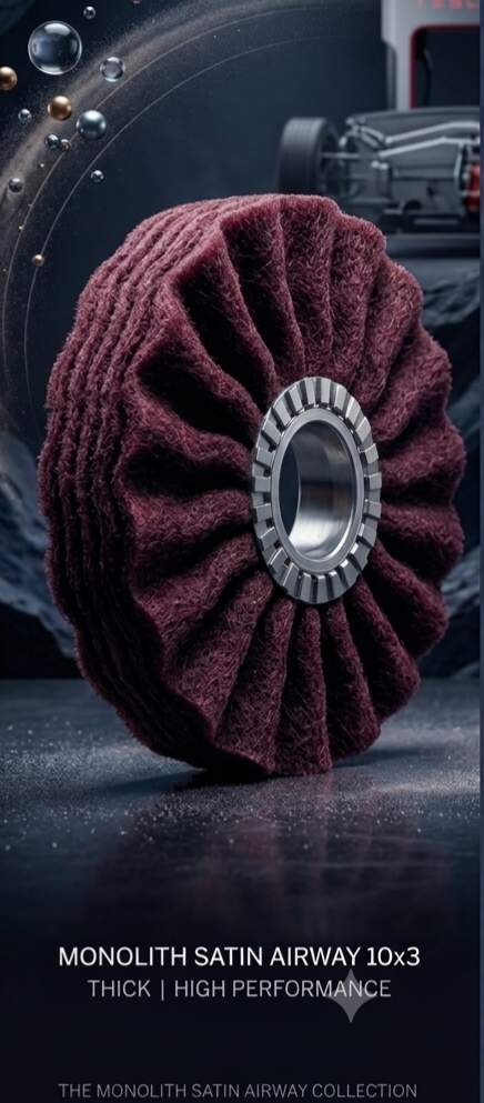 Polishing Planet 12" x 5" Monolith™ 4-Ply Satin Airway Buffing Wheel