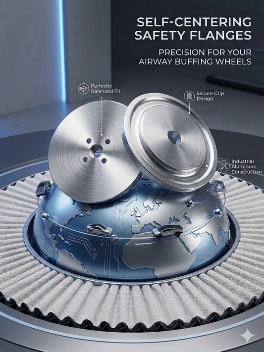 Premium 3-Inch Self-Centering Safety Flanges for Airway Buffing Wheels