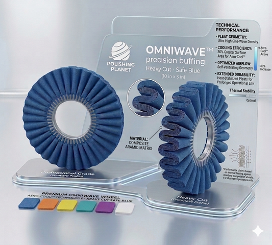Polishing Planet 10-Inch Omniwave™ [Blue] Heavy Cut - Composite Aramid Matrix